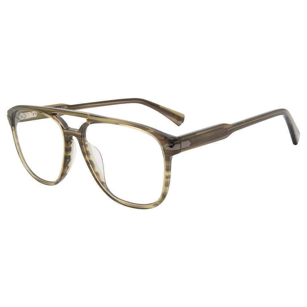 John Varvatos VJV424 Eyeglasses Eye Glasses 0OLV Olive-horn 56mm M