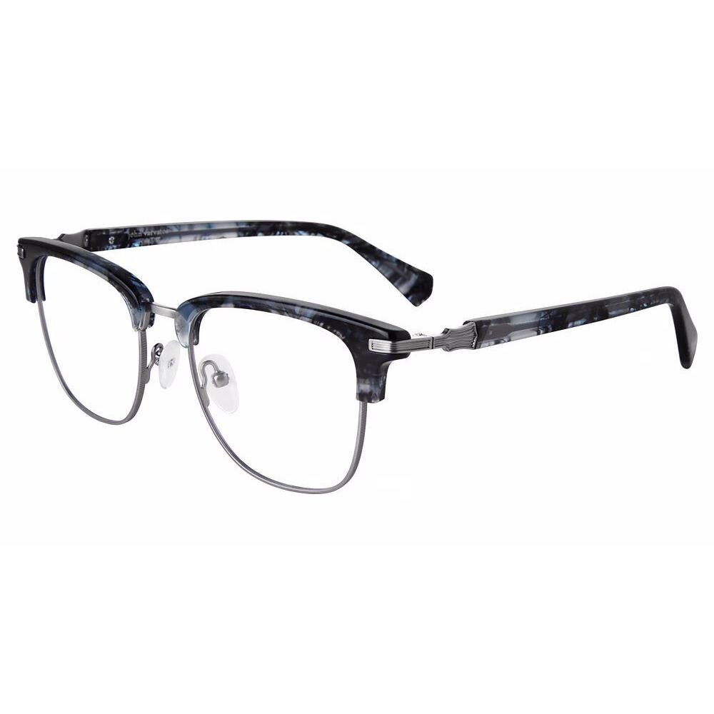 John Varvatos VJV193 Eyeglasses Eye Glasses 0BLE Blue 50mm Men