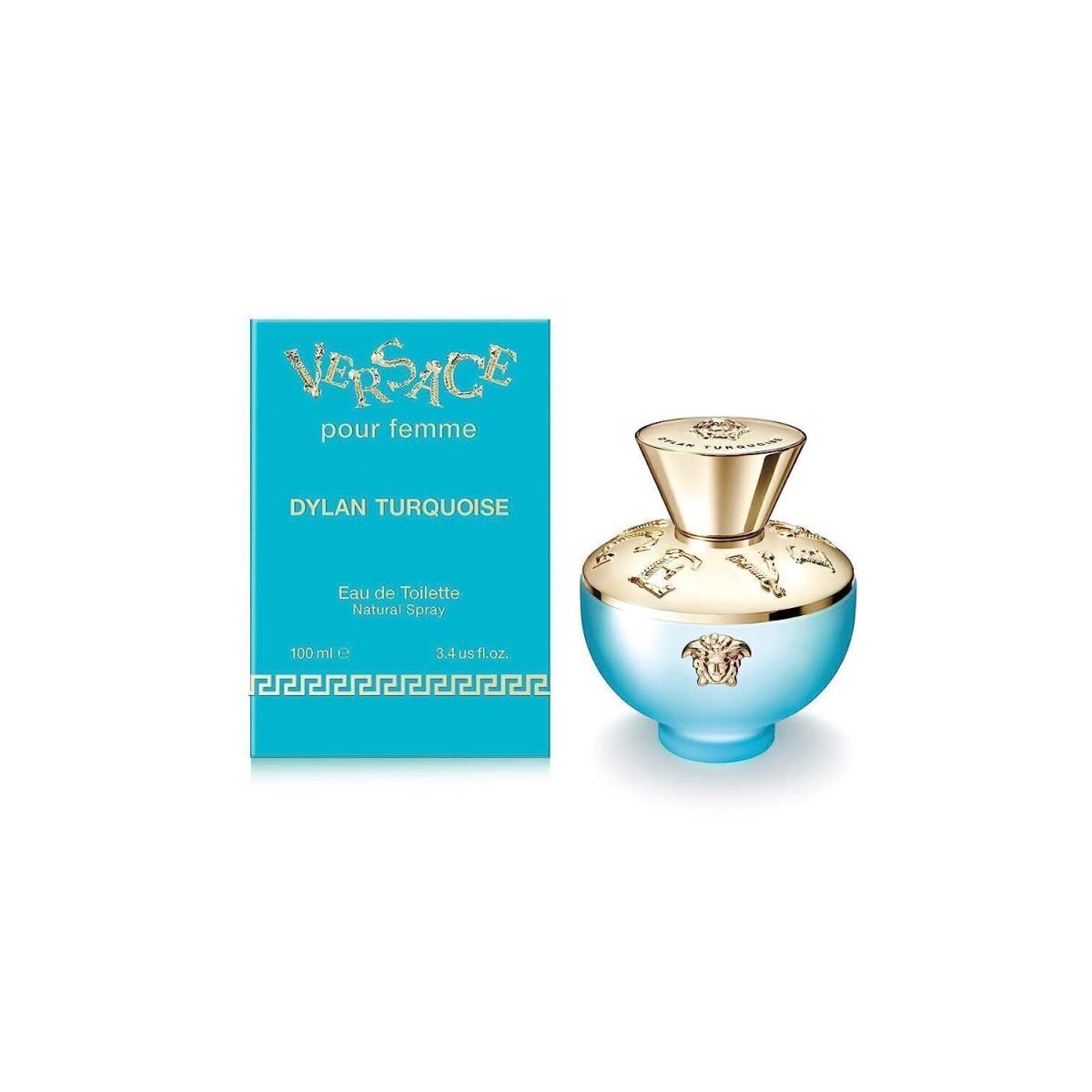 Versace Dylan Blue Purple Turquoise 3.4 oz Edp Perfume For Women Tester 100ml Dylan Turquoise