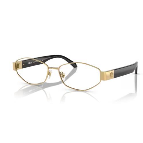 Versace 0VE1298 1002 Gold 53mm Rectangular Women`s Eyeglasses