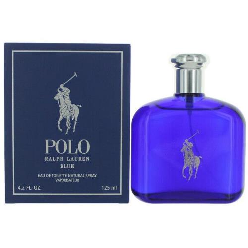 Polo Blue Ralph Lauren Men 4.2 oz 125 ml Eau De Toilette Spray