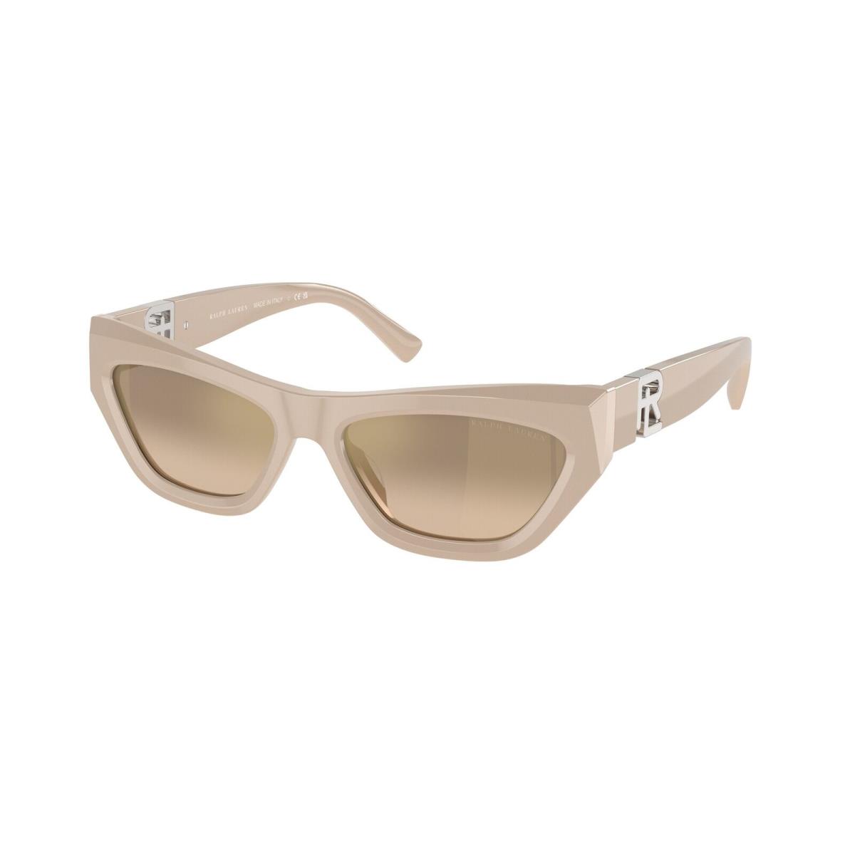 Ralph Lauren RL8218U 61086Y Kiera Solid Beige Flash Gold 55mm Women`s Sunglasses