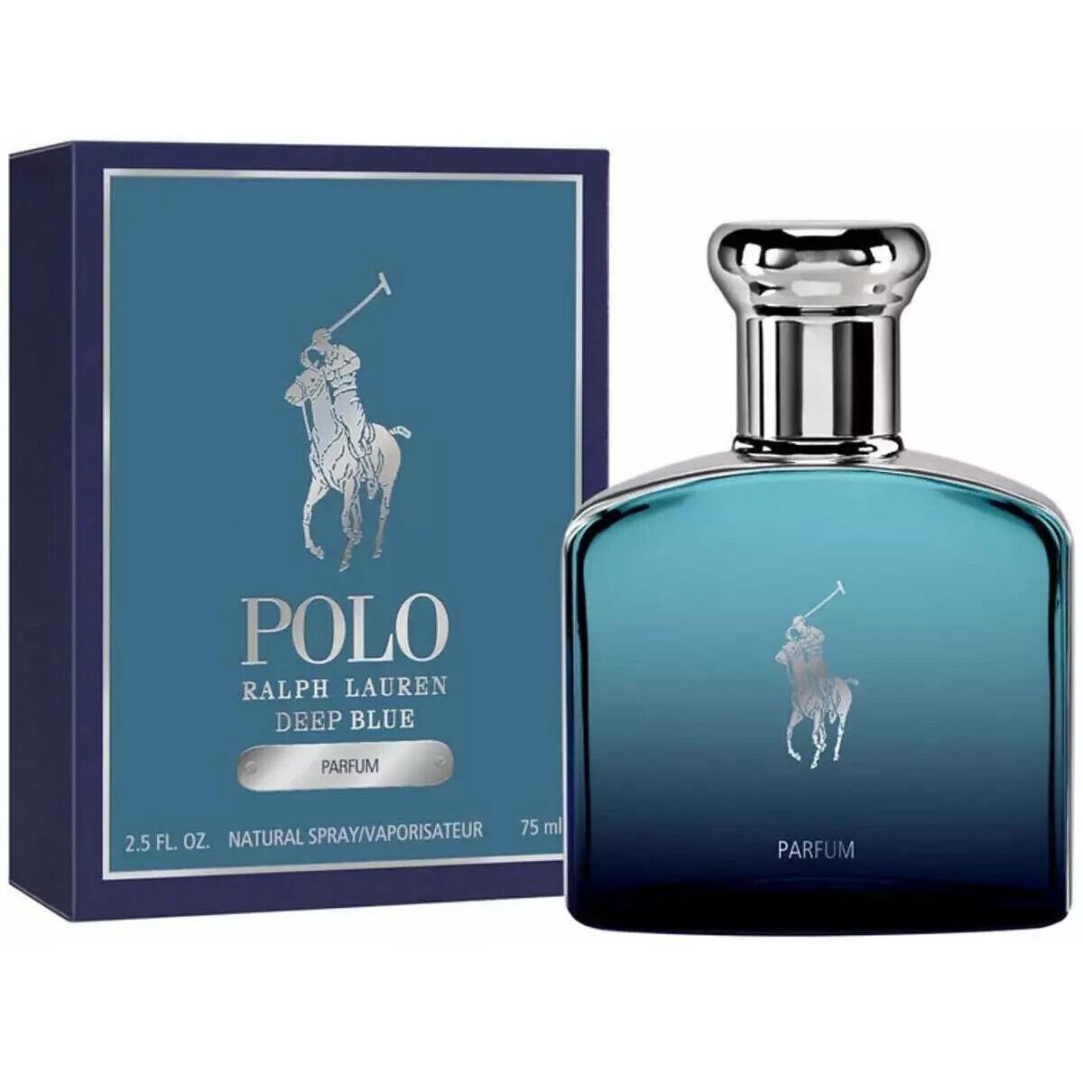 Polo Deep Blue by Ralph Lauren 2.5 oz / 75ml Edp Spray Perfume Cologne For Men