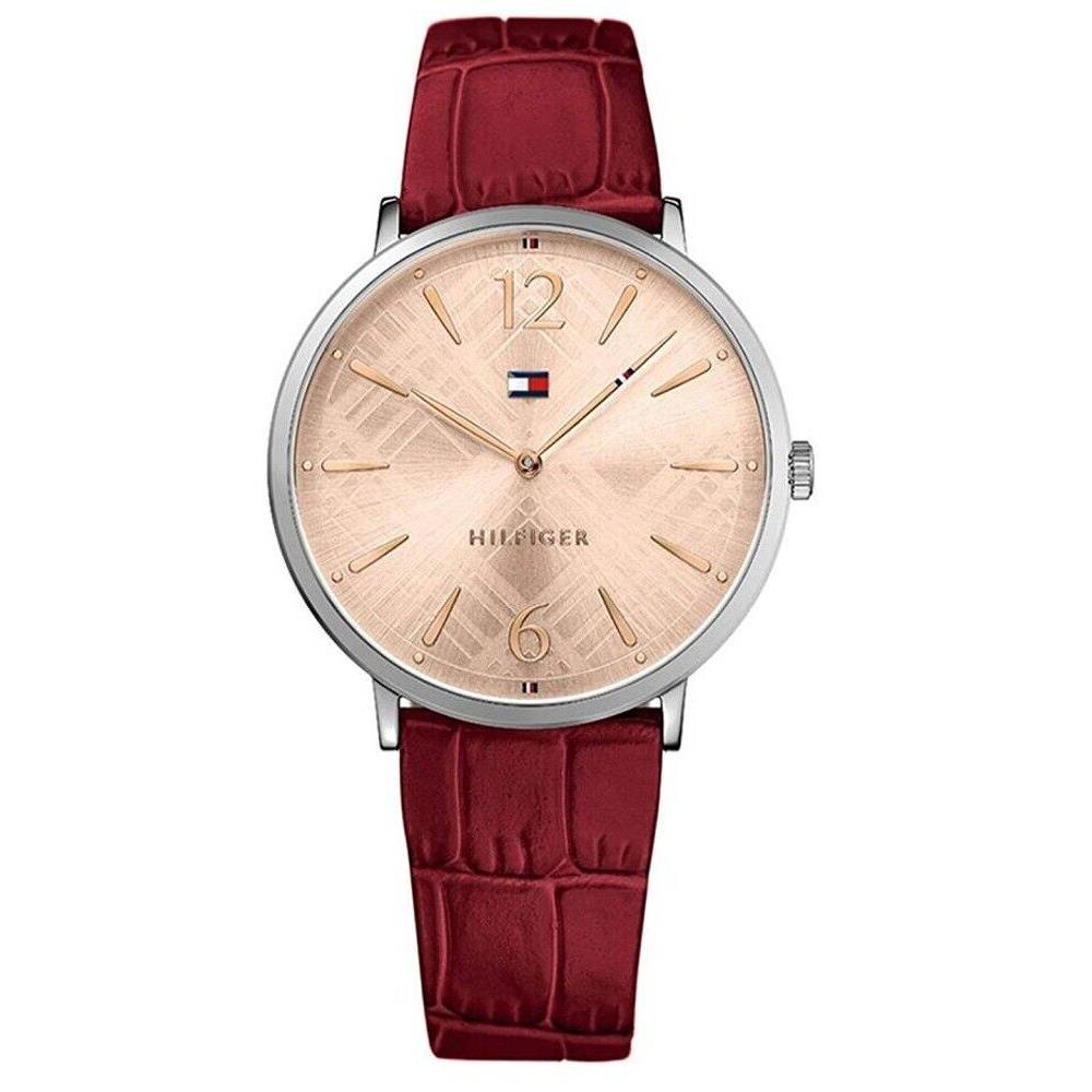 Tommy Hilfiger - Ladies Pippa Red Leather Strap Watch - 1781841