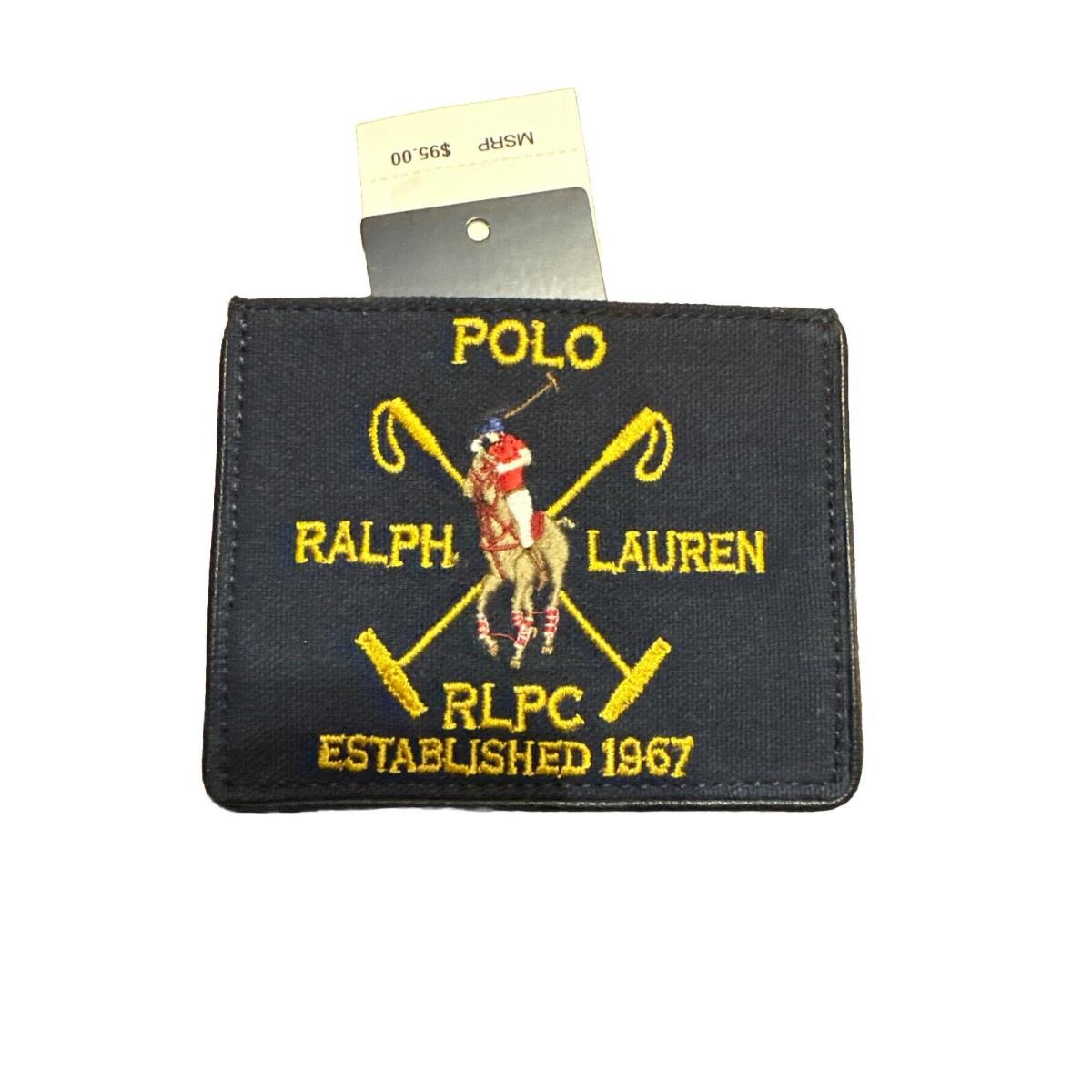 Polo Ralph Lauren Card Holder Canvas / Tartan Multicolor Wallet