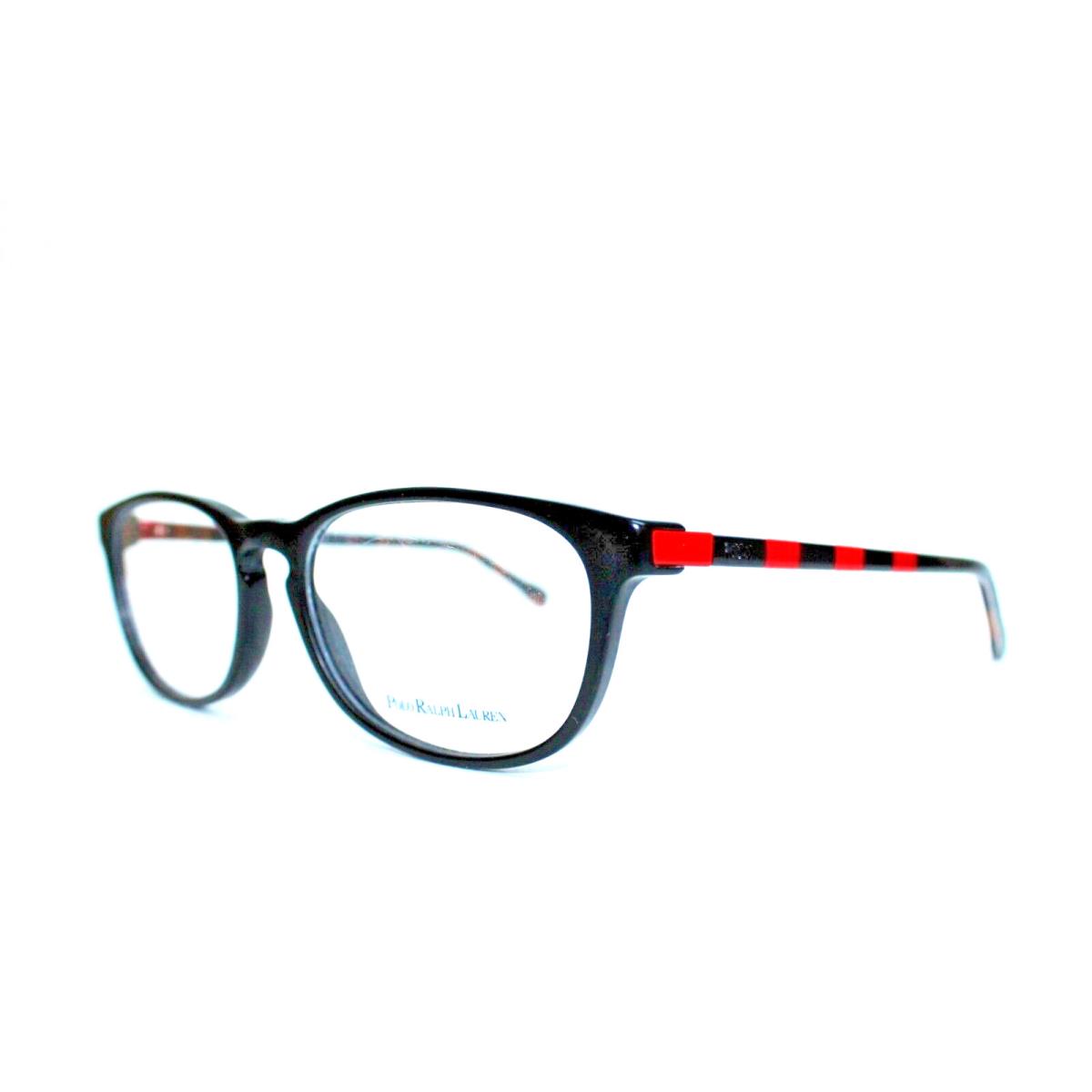 Polo Ralph Lauren PH2112 5439 Black Red Havana Eyeglasses 55-17 MM