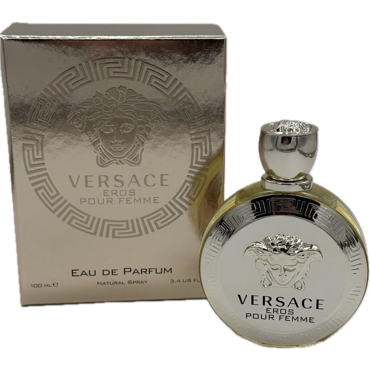 Versace Eros Pour Femme 3.4 Fl oz / 100 Ml Eau De Parfum Spray Women Core