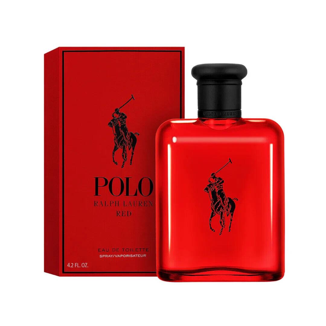 Polo Red by Ralph Lauren Eau de Toilette Spray For Men 4.2oz Box