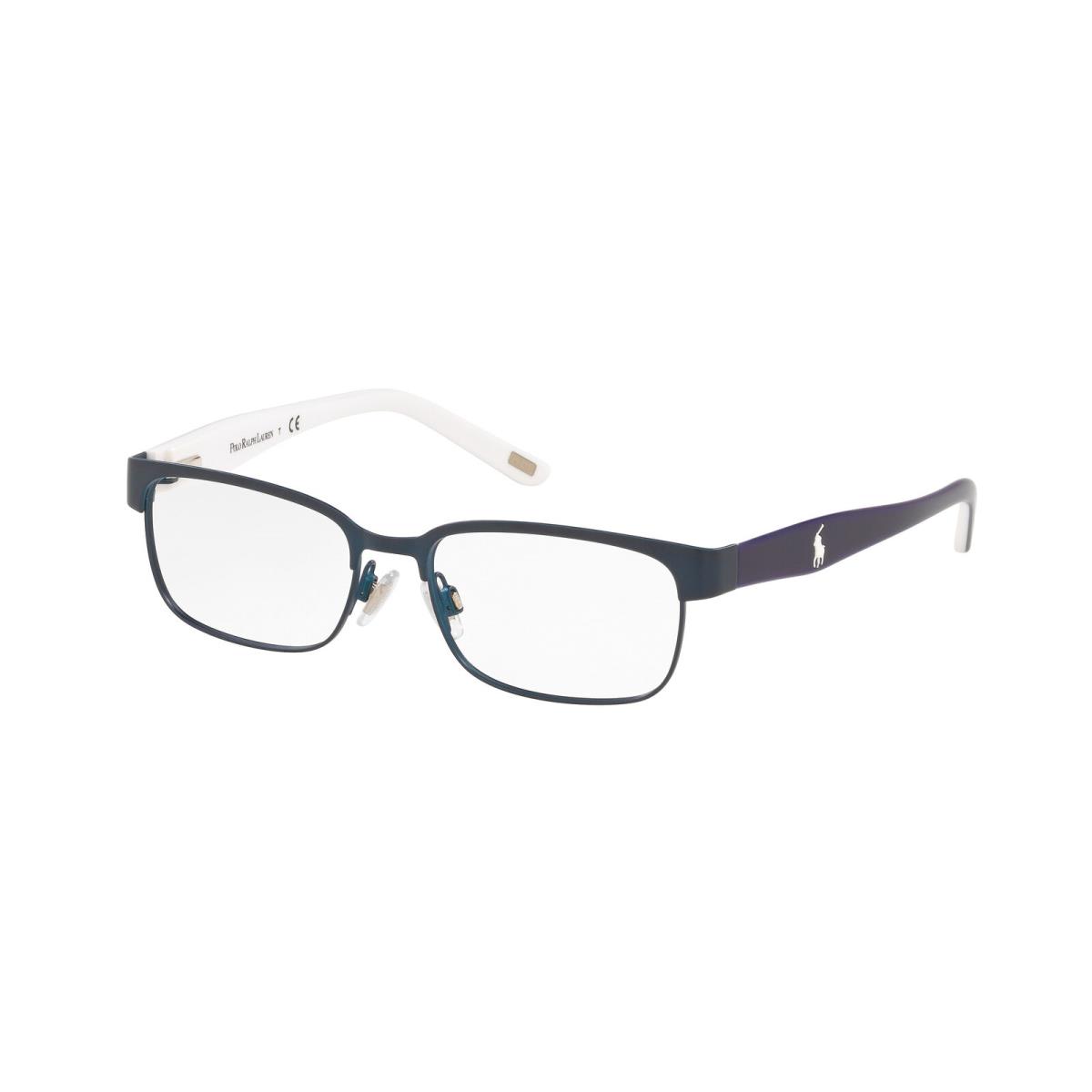 Ralph Lauren Polo Prep PP8036 9370 Rectangle Matt Navy Blue Demo Lens 46 mm Unisex Eyeglasses