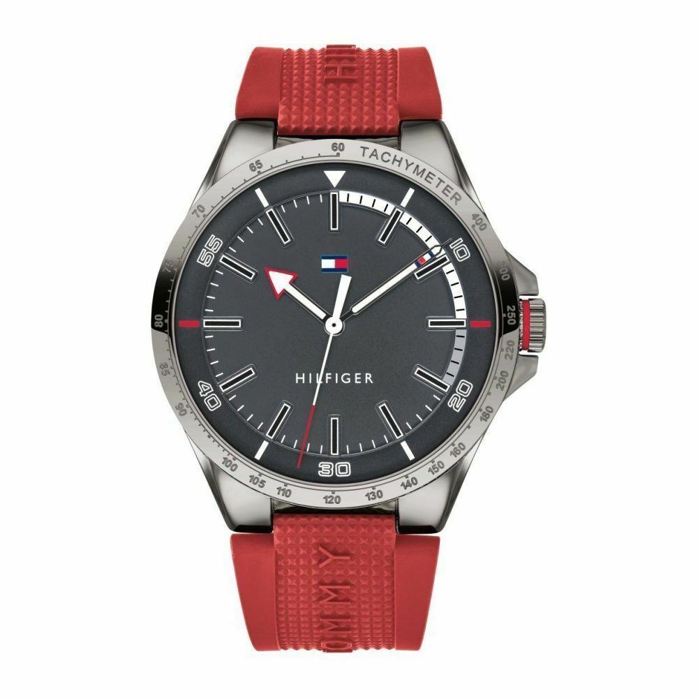 Tommy Hilfiger Analog Silicon Belt Sport Mens Watch 1791527