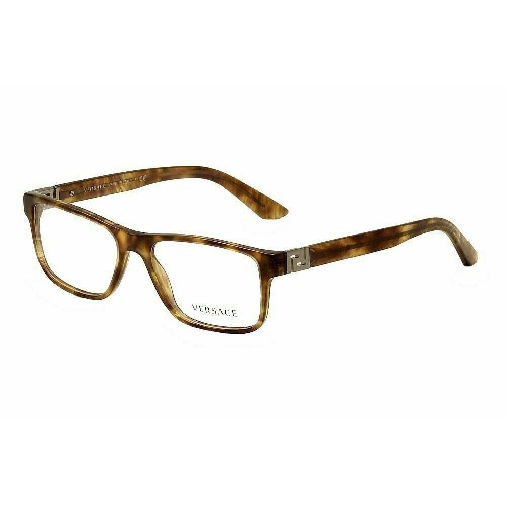 Versace VE3211 5143 Eyeglasses Men`s Havana/gunmetal Optical Frame 53mm