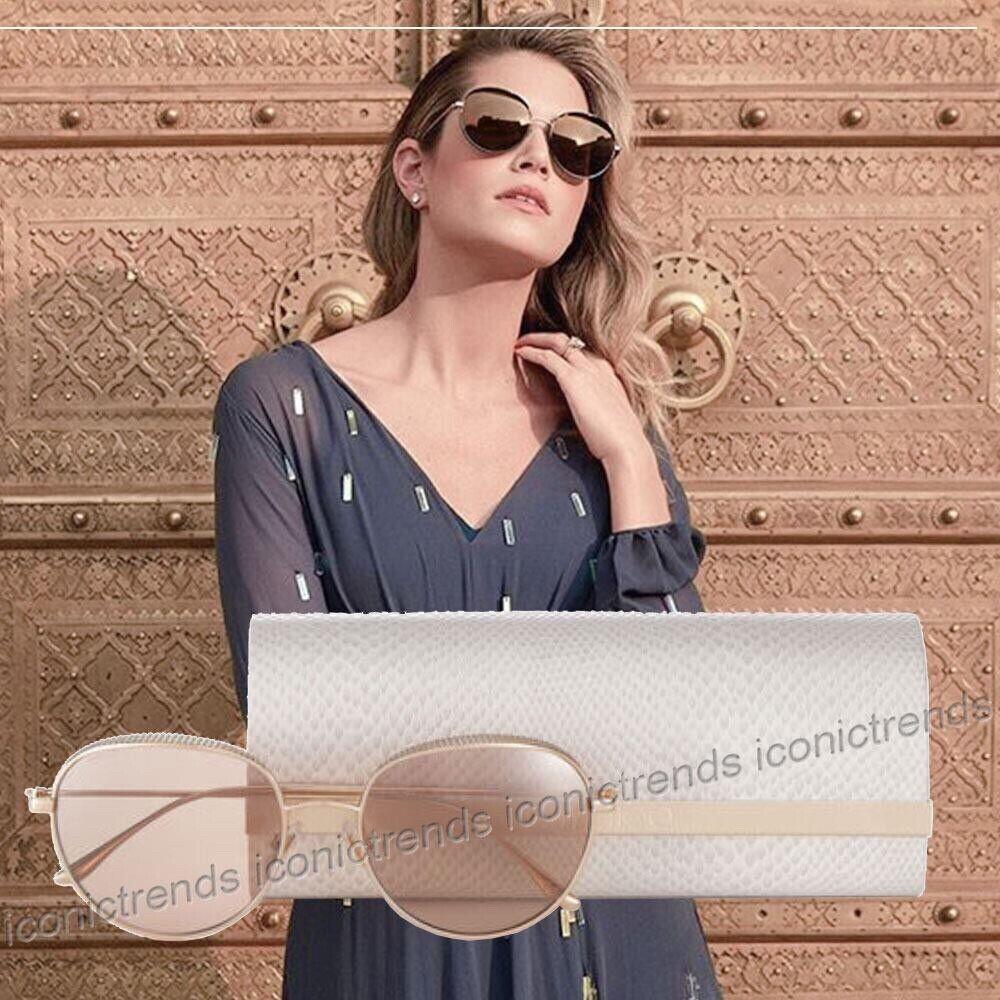 in Case Jimmy Choo Ello/S-0BKU/2S Ello Pink Rose Gold Sunglasses