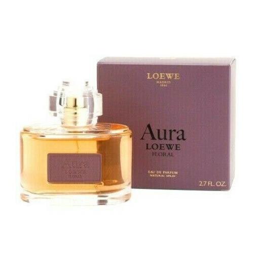 Aura Loewe Floral Women`s Eau de Parfum Spray. 80 ml / 2.7 Fl. oz