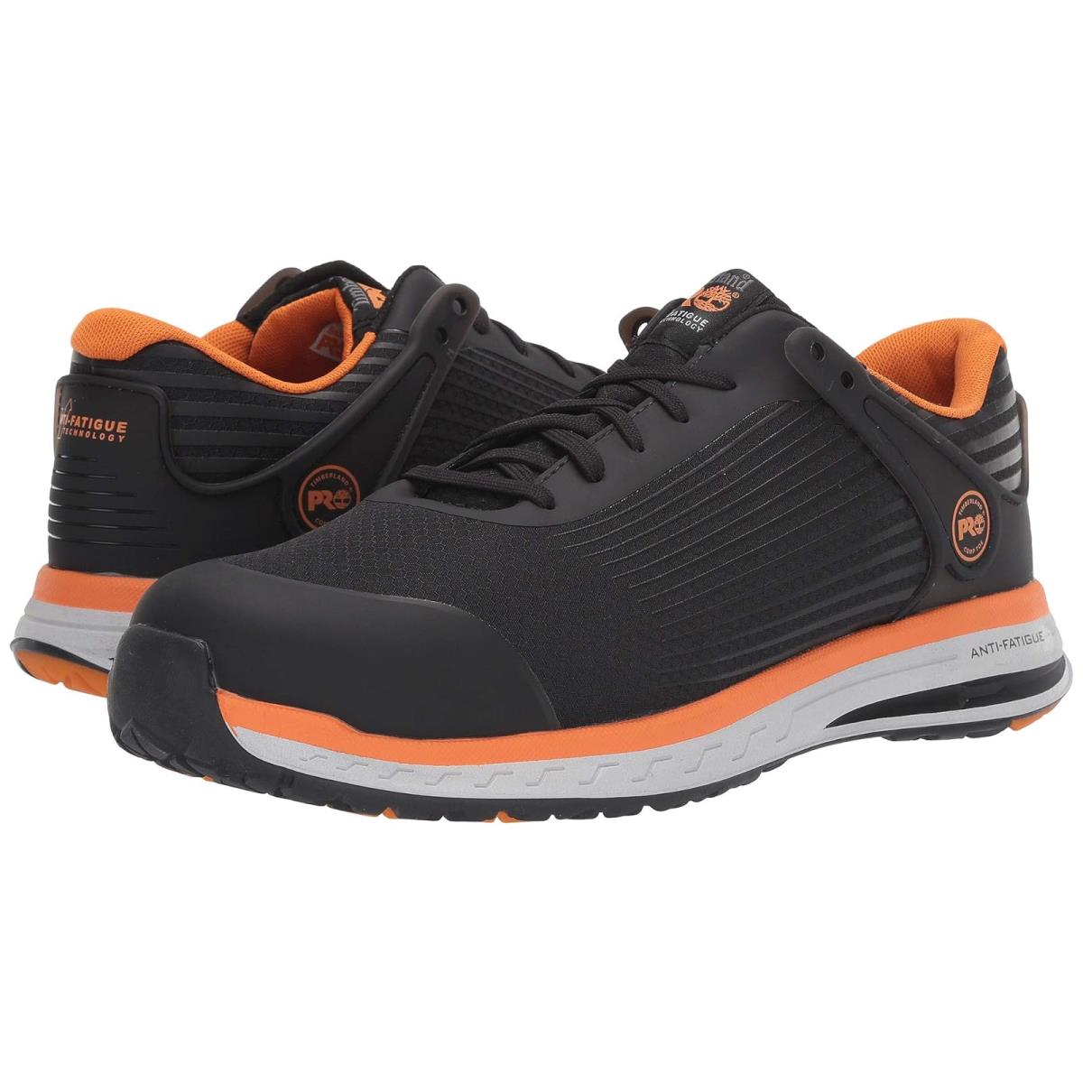 Man`s Shoes Timberland Pro Drivetrain Composite Safety Toe Black/Orange