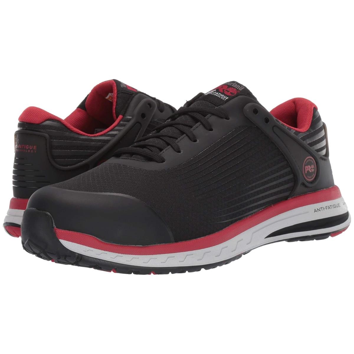 Man`s Shoes Timberland Pro Drivetrain Composite Safety Toe Black/Red