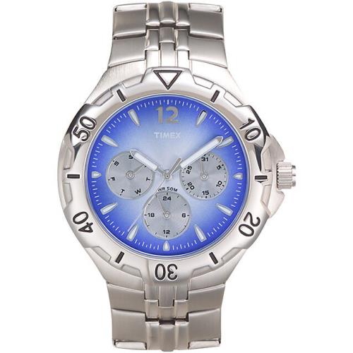 Timex Dinamica Multifunction Blue Dial Silver Tone WATCH-T2G501