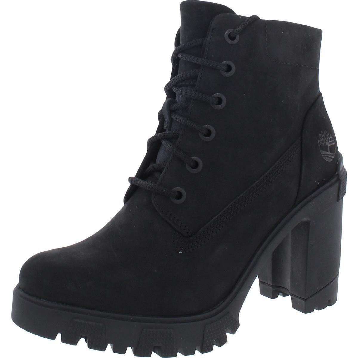 Timberland Womens Lana Point Black Block Heels Shoes 7.5 Medium B M Bhfo 0007