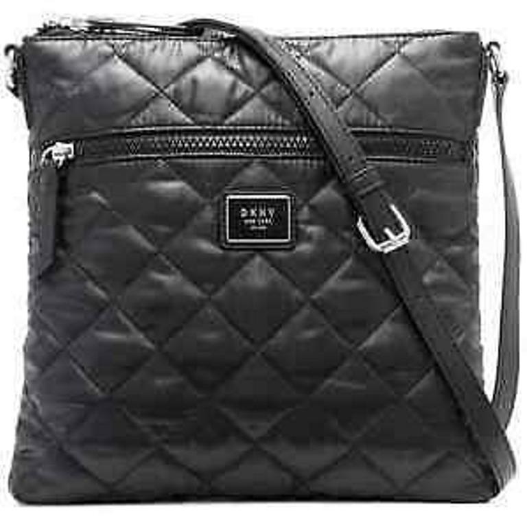 Dkny Maya Large Crossbody Black Silver