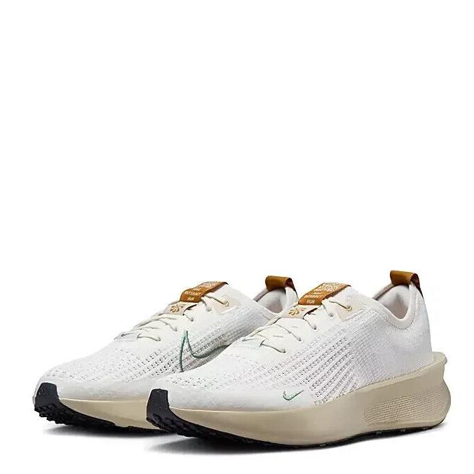 Nike Mens Flyknit Interact Light Weight Run Running Training Off White