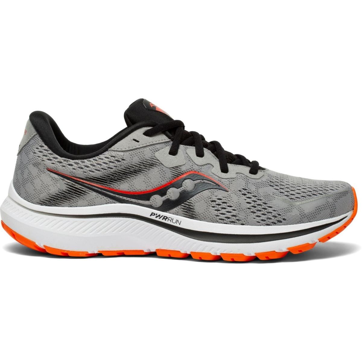 Saucony S20681 Men`s Omni 20 Comfortable Running Shoes - Alloy/Fire