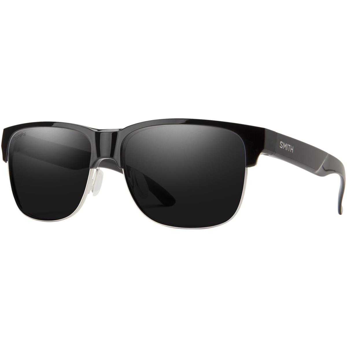 Smith Optics Lowdown Split Polarized Chromapop Square Browline Sunglasses 204933 Matte Black/Black (003566N)