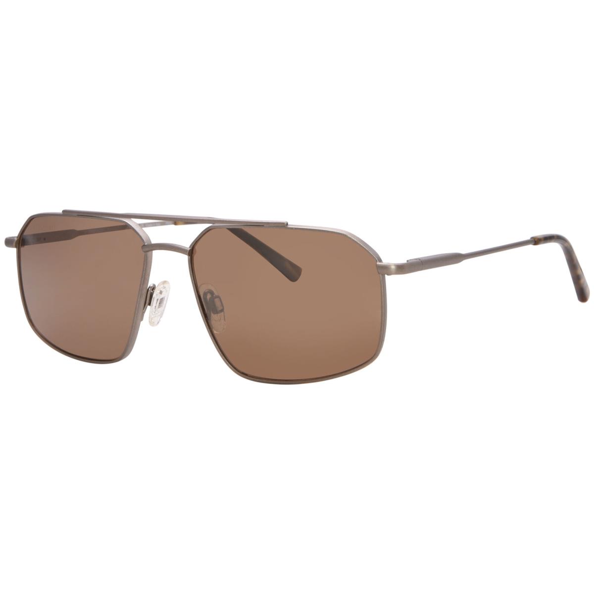 Serengeti Wayne SS546004 Sunglasses Men`s Brushed Bronze/polarized Gold 57mm