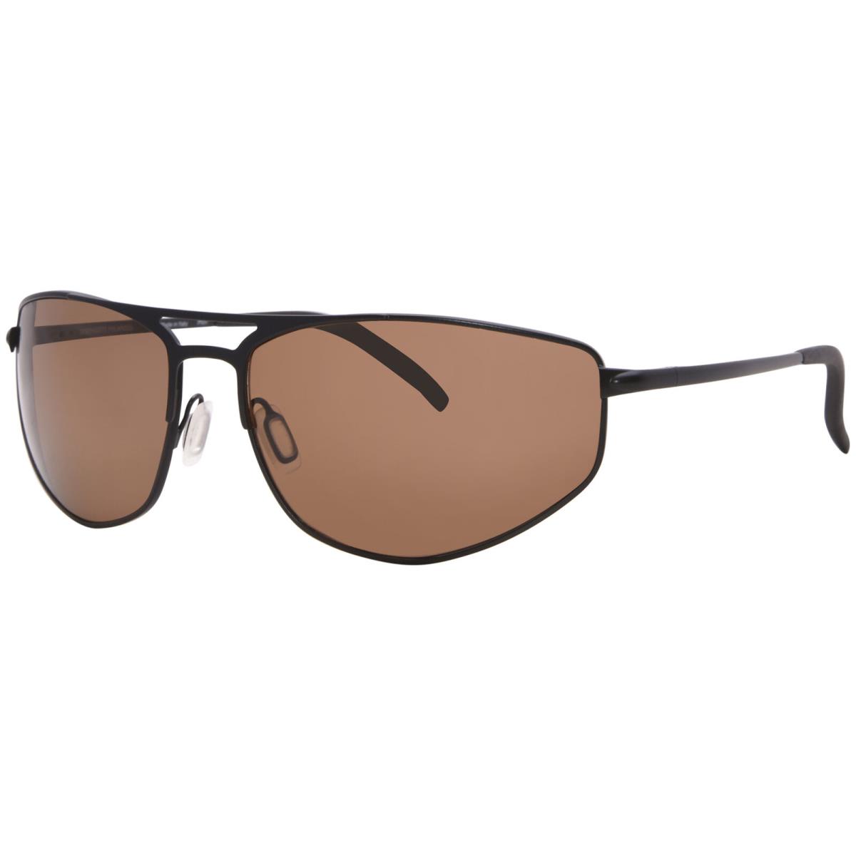 Serengeti Masten SS579001 Sunglasses Men`s Black/polarized Brown Drivers 64mm