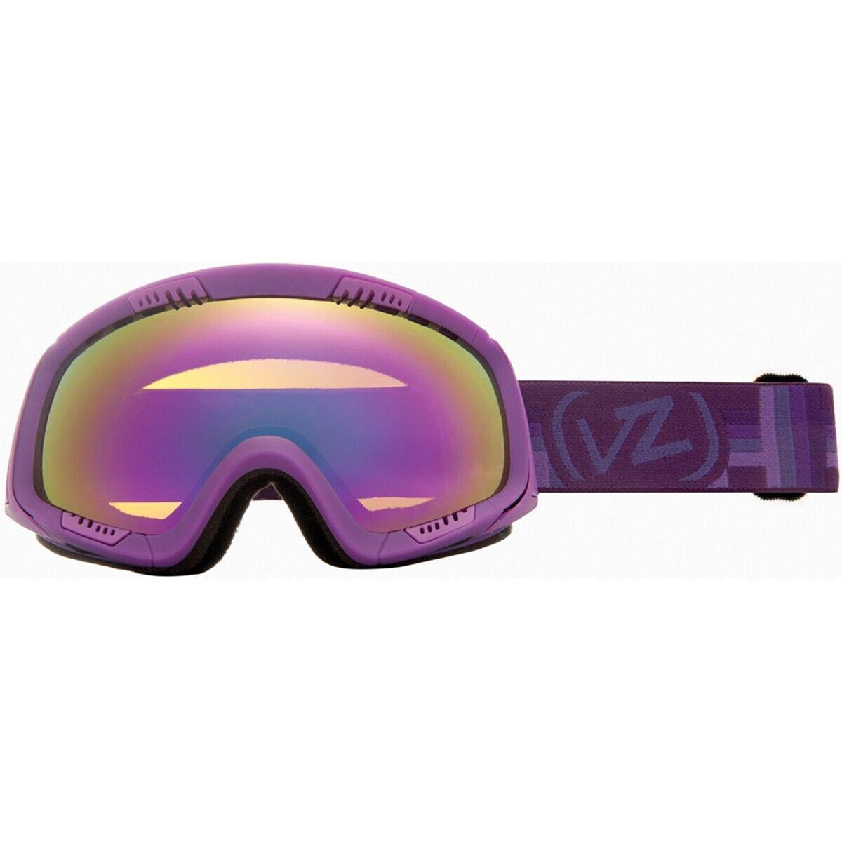Vonzipper Feenom Snowmobile Vurple Satin/bronze Pink Chrome OS Goggles by VonZipper