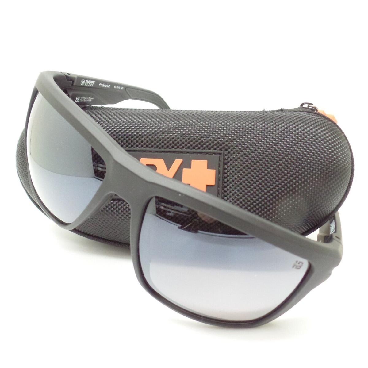 Spy Optics Overhaul XL Matte Black Black Mirror Polarized Sunglasses - Frame: Soft Matte Black, Lens: Black Mirror