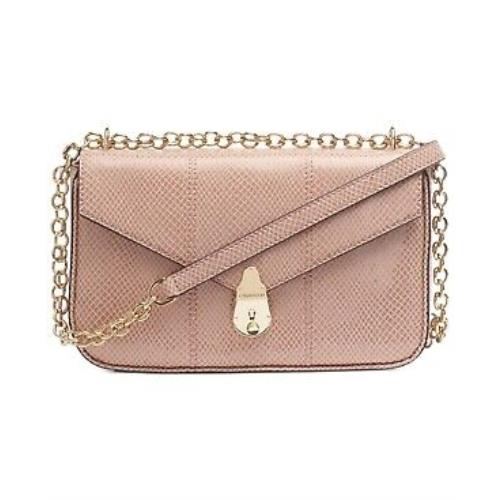 Calvin Klein Lock Leather Shoulder Bag - You blush/gold