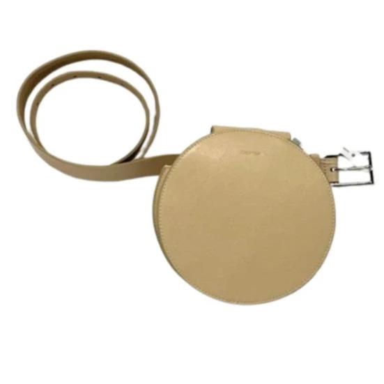 Calvin Klein Women`s Round Belt Bag with Removable Pouch In Natural Tan