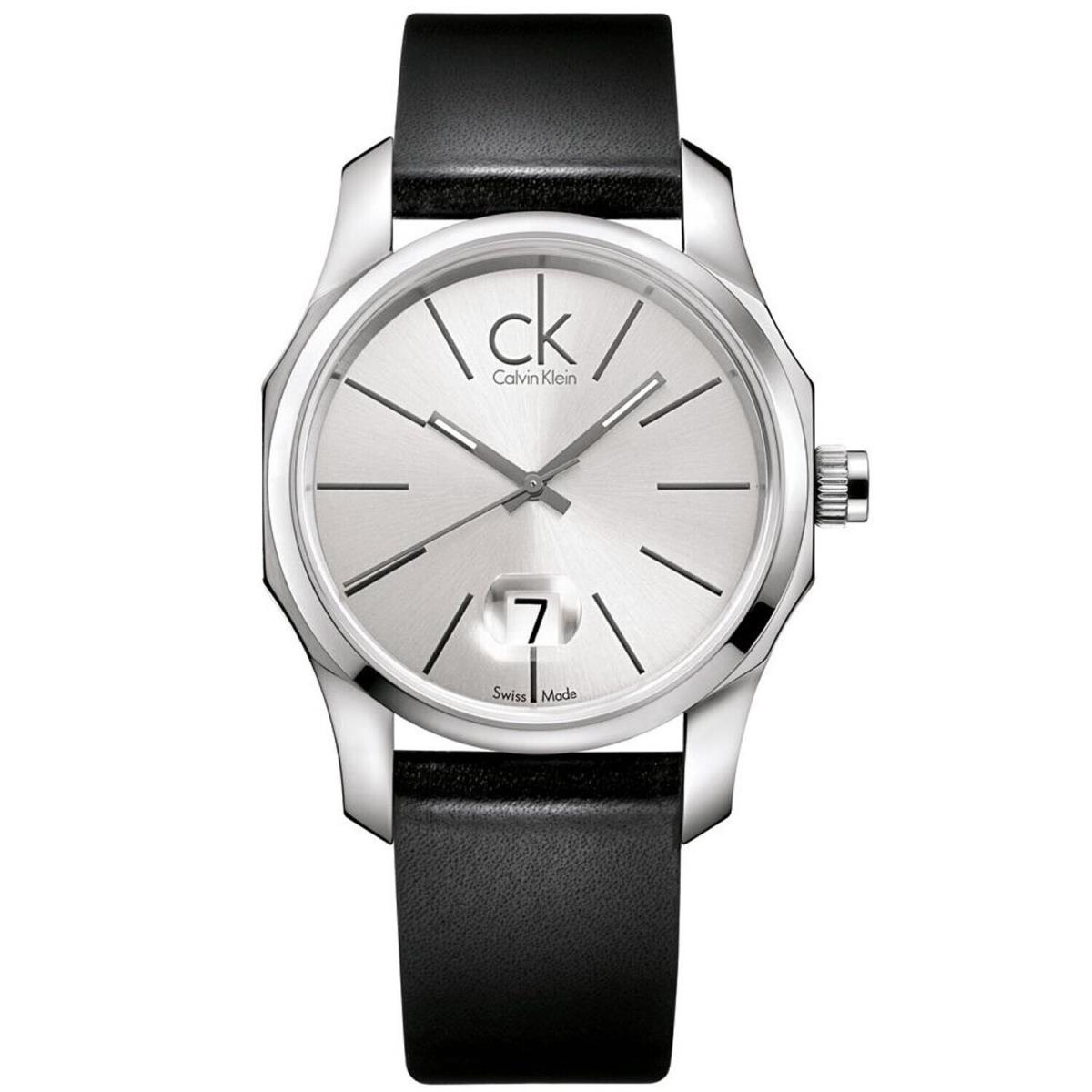 Calvin Klein Men`s Biz Silver Dial Watch - K7741141