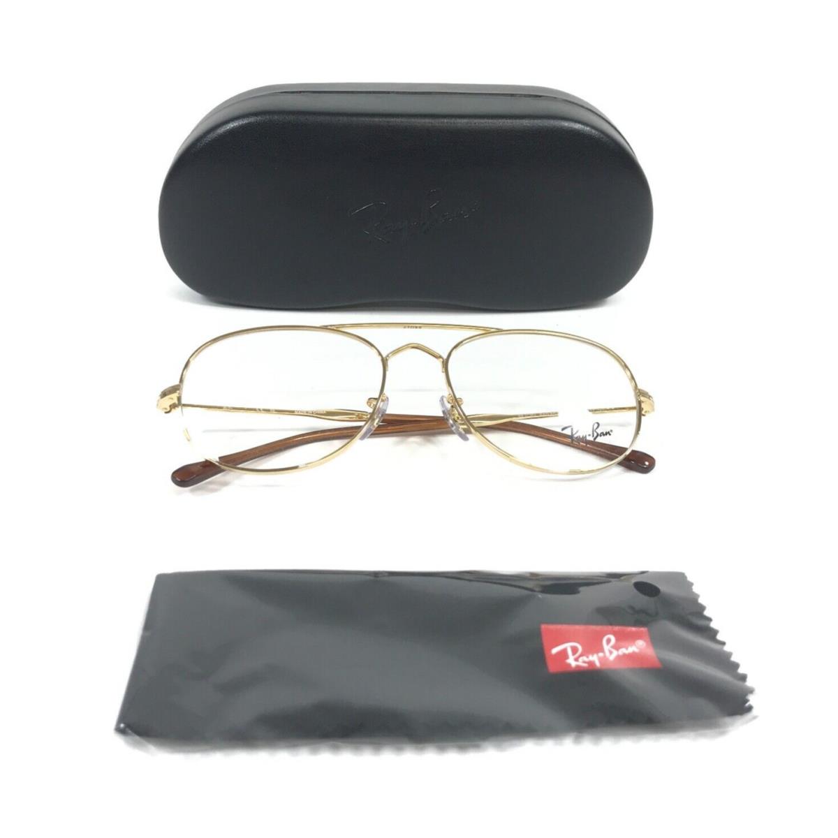 Ray-ban Eyeglasses Frames RB3735V Bain Bridge 2500 Arista Gold Aviator 55-17-140