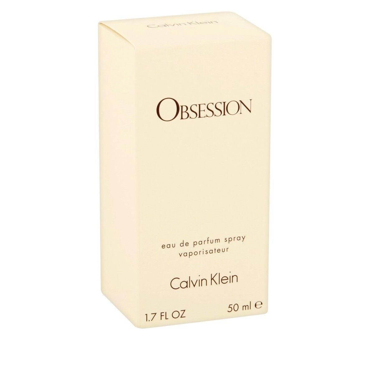 Vintage Calvin Klein Obsession 1.7 oz Eau De Parfum Spray