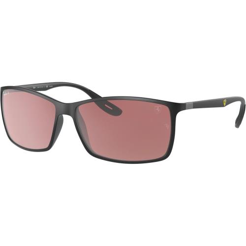 Ray Ban Sunglasses RB4179M F655H2 Matte Black Purple Mirror Polarized