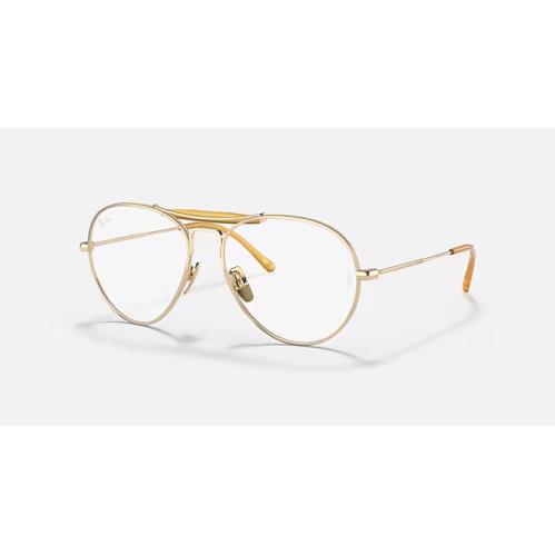 Ray Ban Frame and Sunglasses Titanium Pilot Gold Mod. 8063 V - Frame: Gold, Lens: Clear