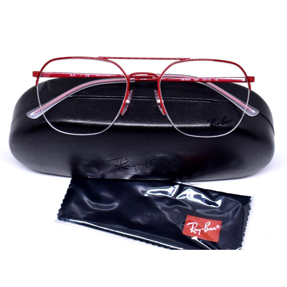 Ray-ban Eyeglasses Rx Red Half Rim Aviator Frame ZQ-9007