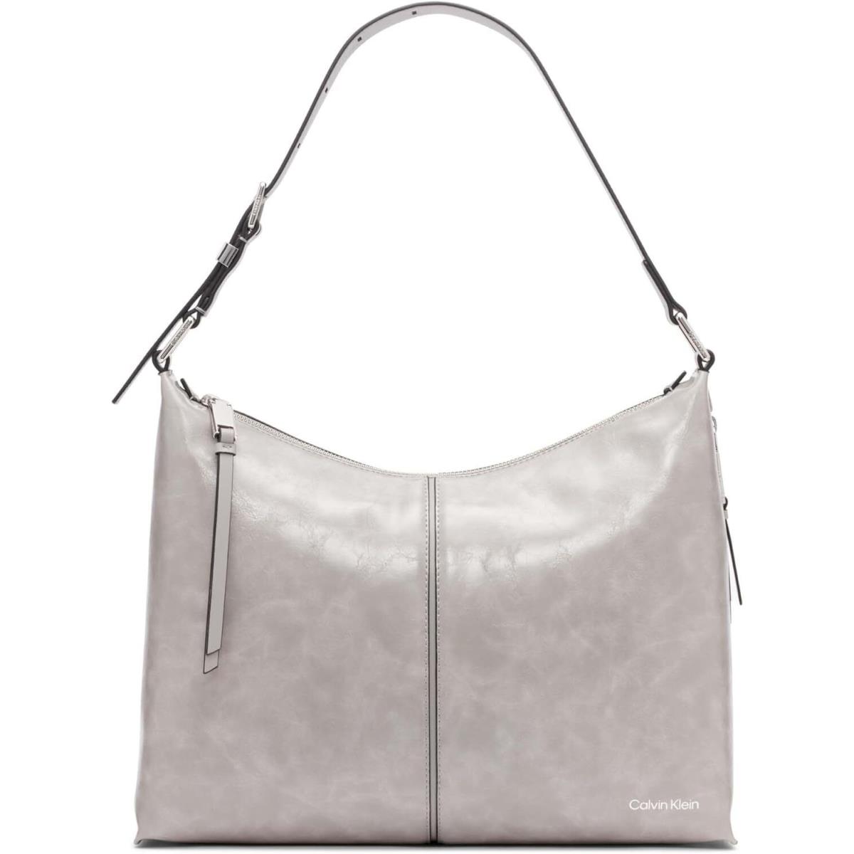 Calvin Klein Max Top Zip Hobo Shoulder Bag One Size Stone