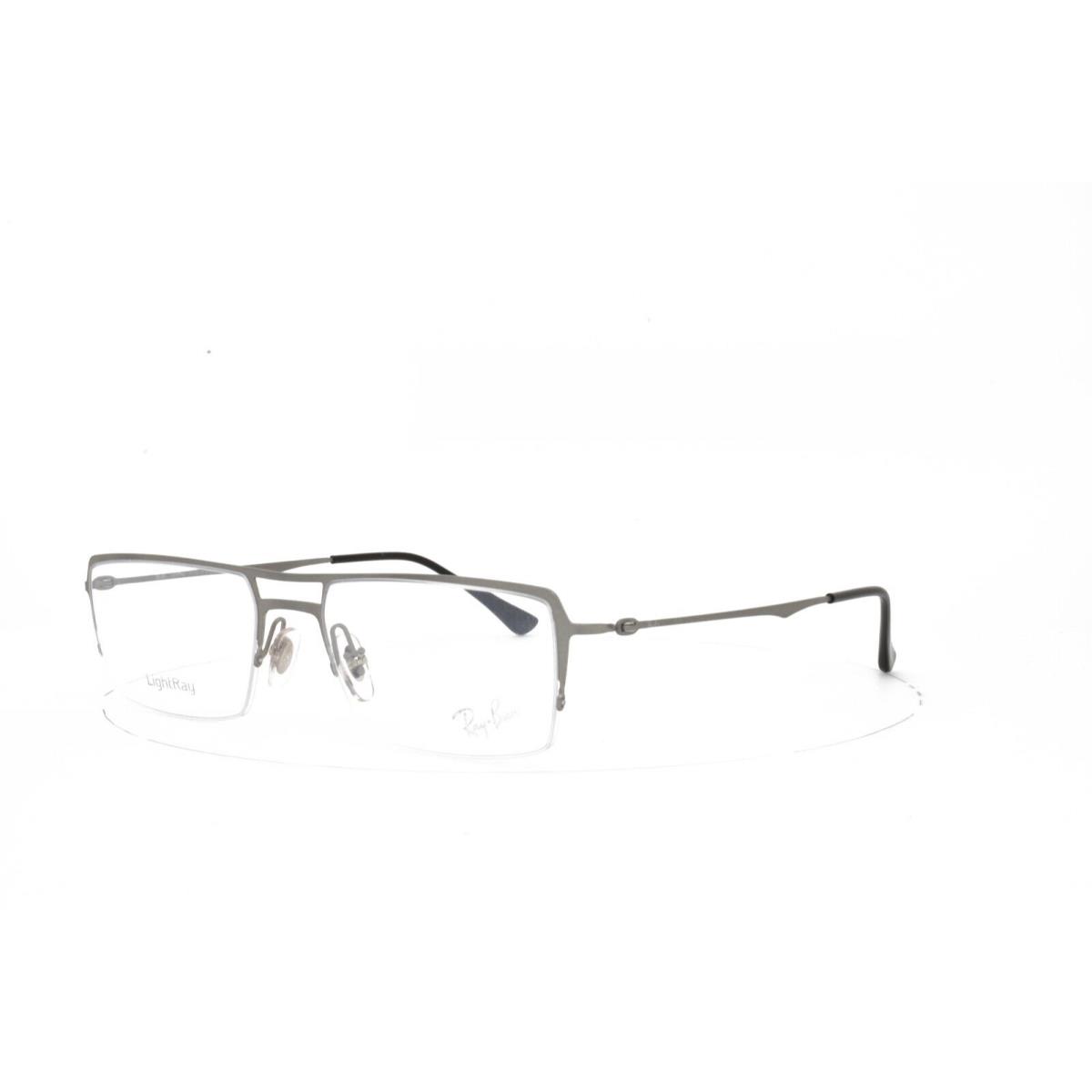 Ray-ban Eyeglasses Italy Liteforce Grey Half Rim 53mm 8713 1156