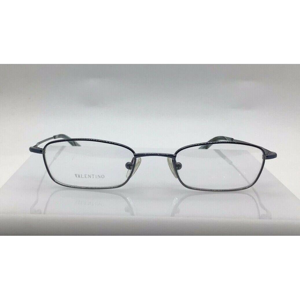 Valentino V 5258 Blue 057Y Metal Eyeglasses Frame 47-19-130 Italy