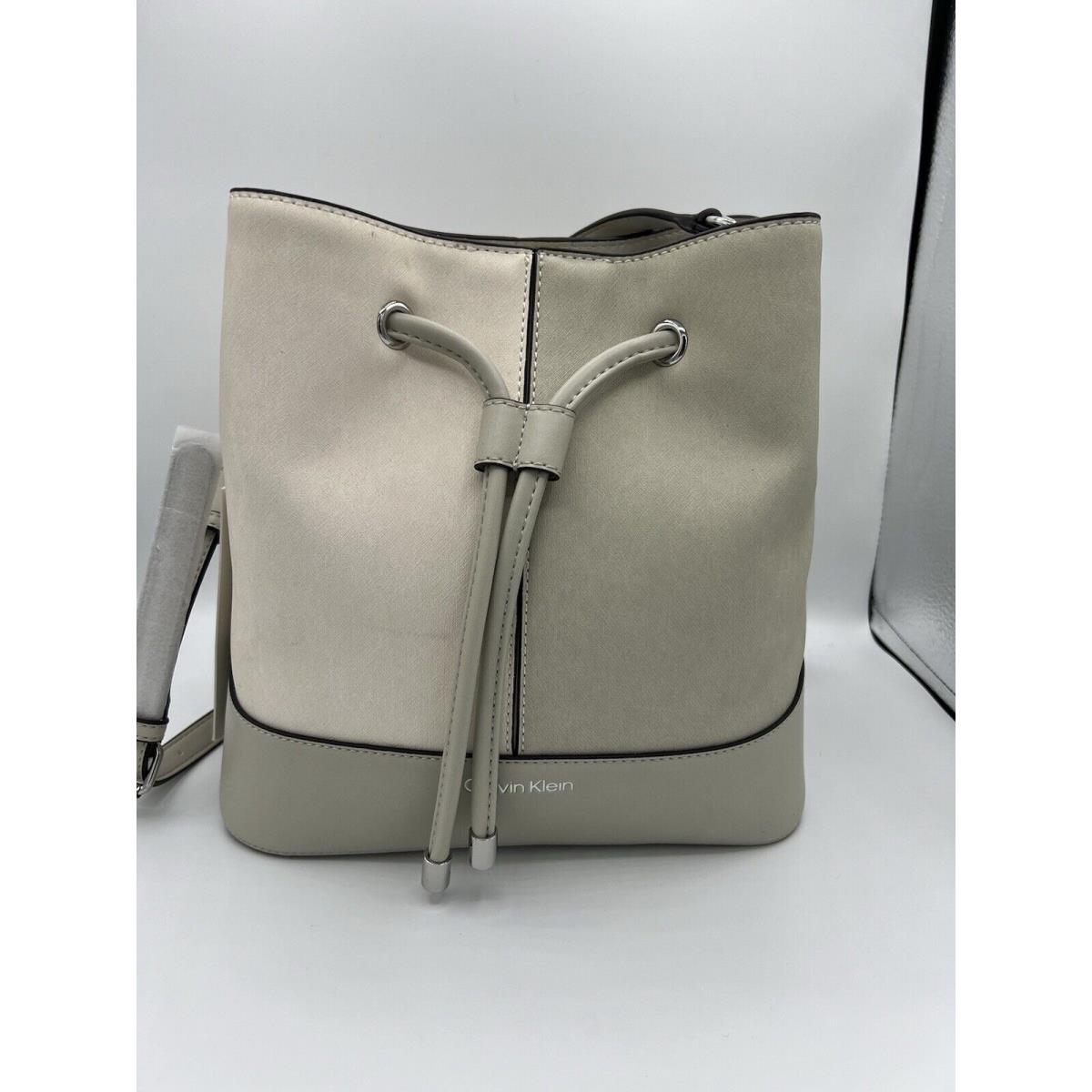 Calvin Klein Pebbled Leather Purse Tote Bag Elegant