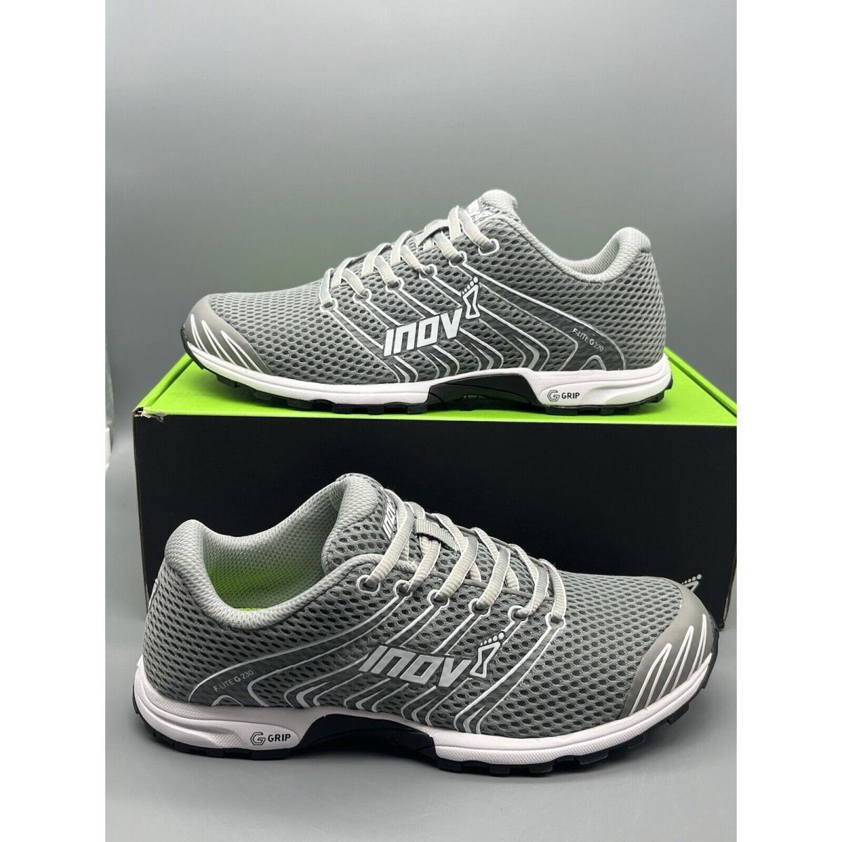 Inov-8 F-lite G 230 Grey White Women s Size 8.5 Cross Training Running Shoes