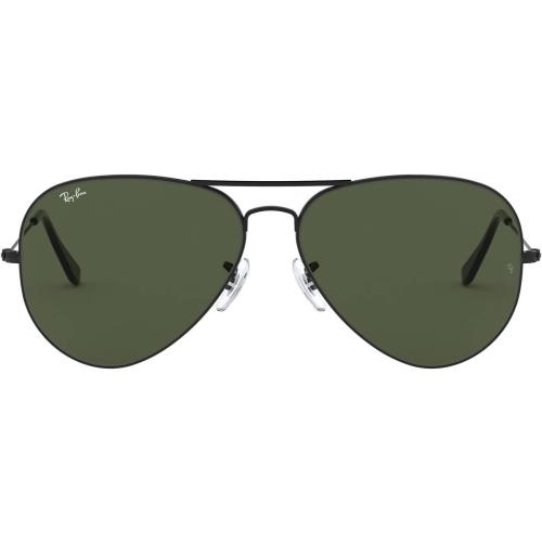 Ray-ban RB3026 Aviator Large Metal II Sunglasses Black/G-15 Green