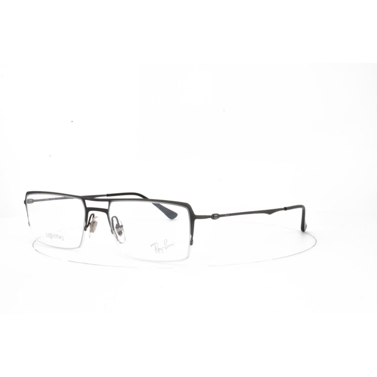 Ray-ban Eyeglasses Italy Liteforce Grey Half Rim 53mm 8713 1128