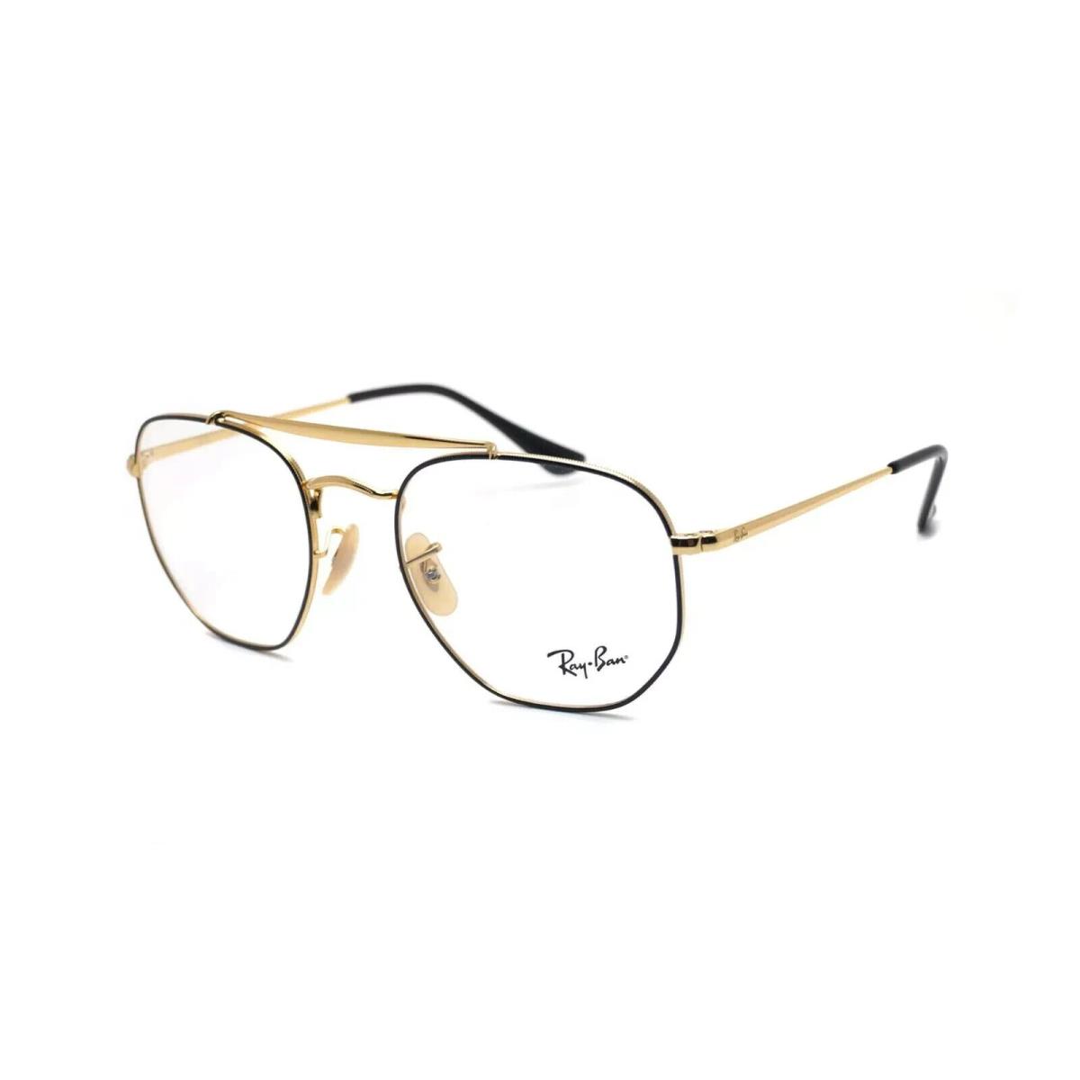 Ray-ban RB 3648V 2946 Black Gold Frames Eyeglasses 54-21