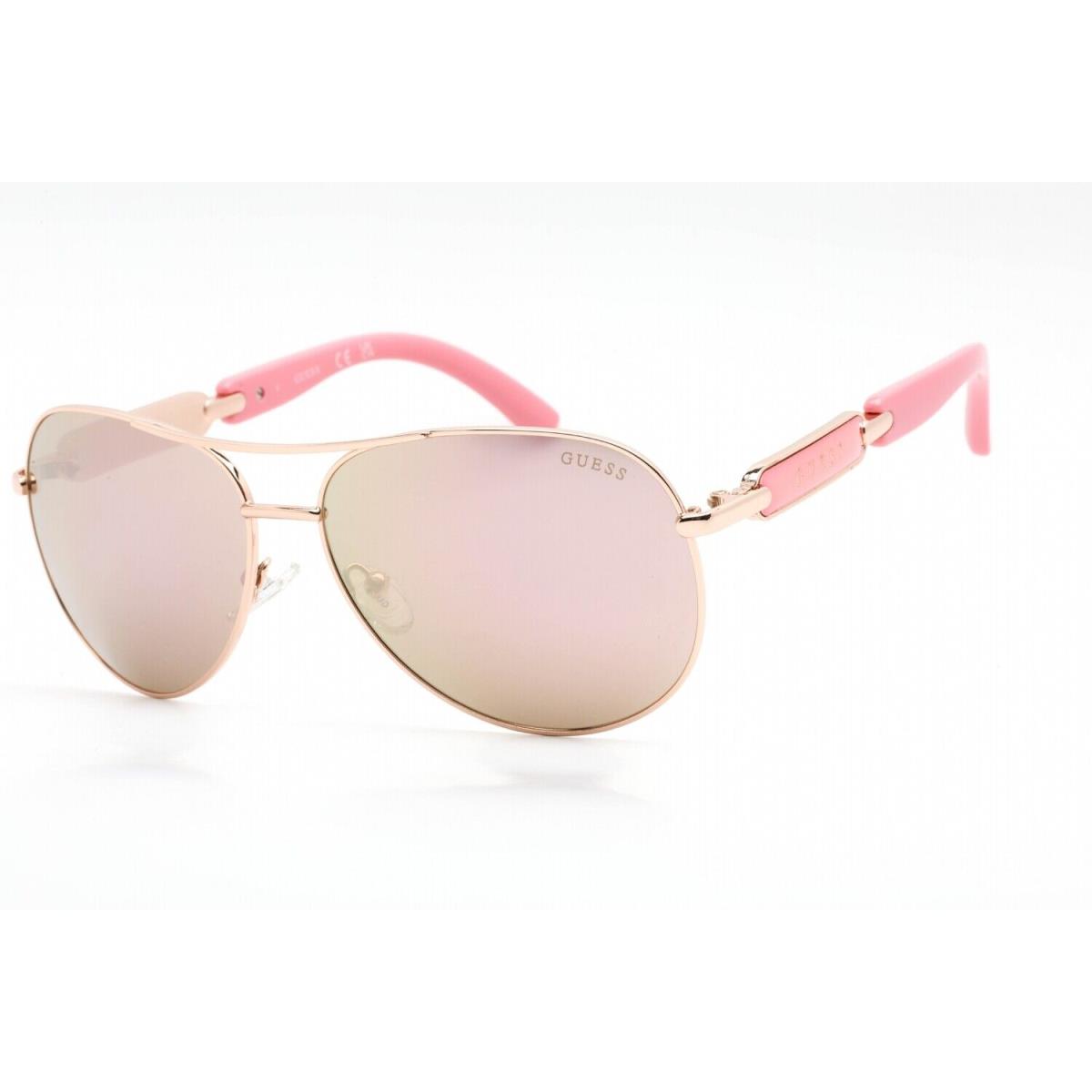 Guess GU7295-28G Shiny Rose Gold Sunglasses