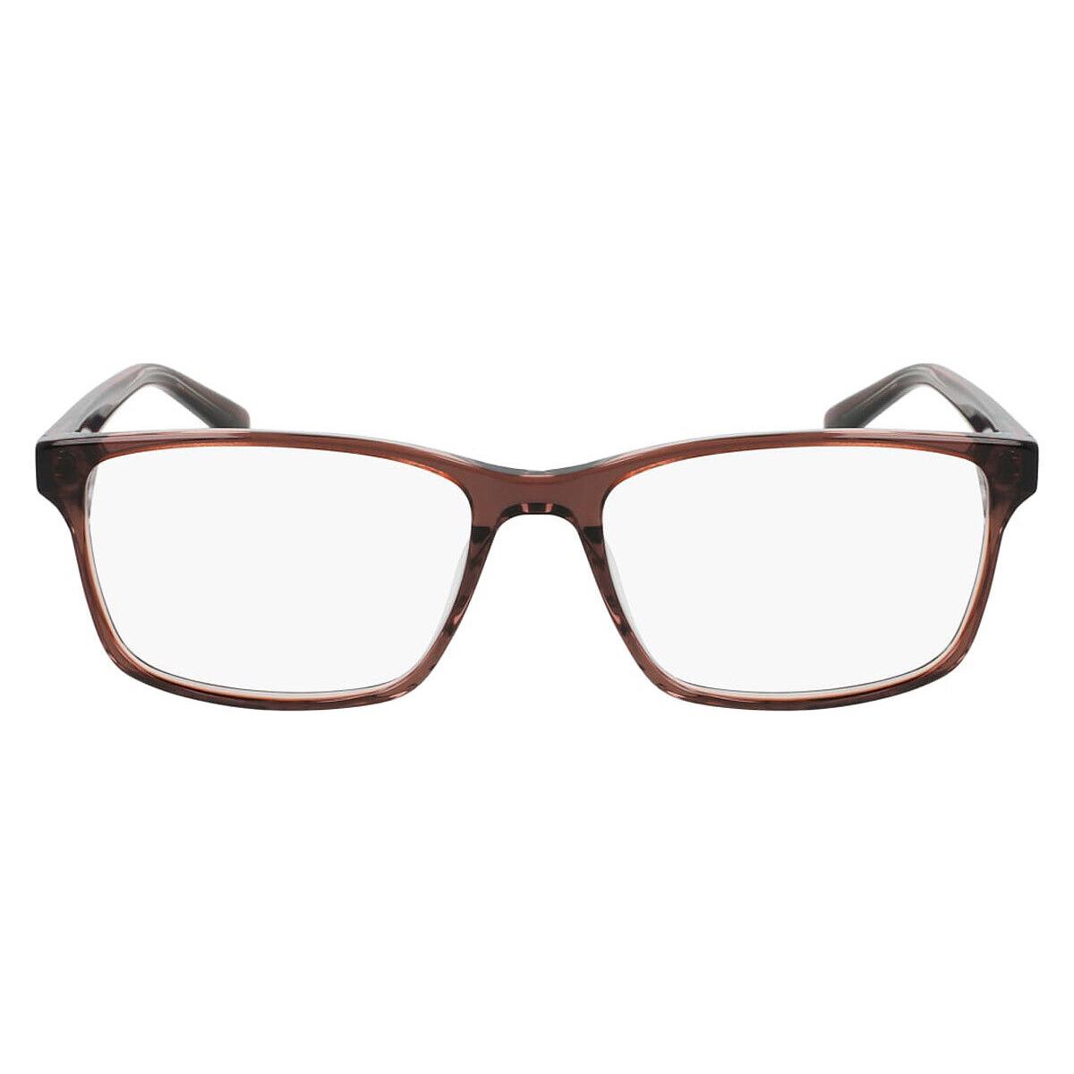 Dragon DR2040 Eyeglasses Men Brown Crystal Laminate 56mm