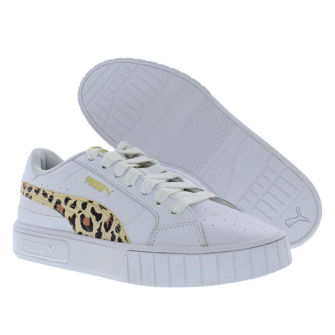 Puma Cali Star Leo Womens Shoes - White/Summer Melon/Pheasant, Main: White