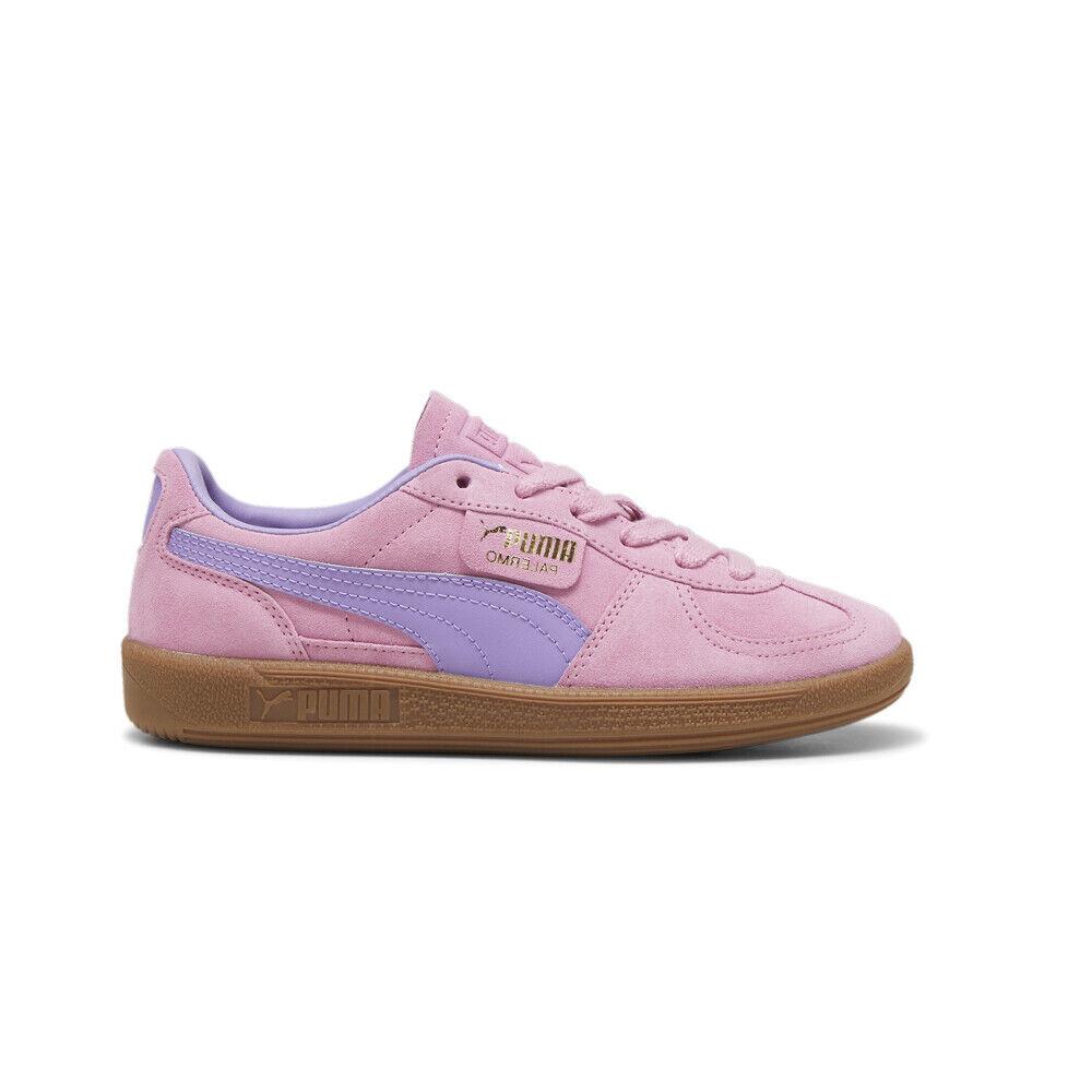 Puma Palermo Lace Up Youth Girls Pink Sneakers Casual Shoes 39727112 - Pink