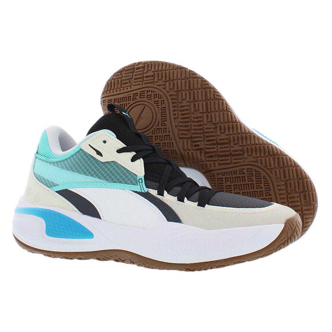 Puma Court Rider Summer Days Mens Shoes - Blue/Egret/Teal, Main: White